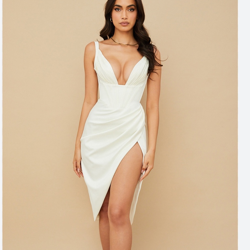 House of CB Cream Mini Dress